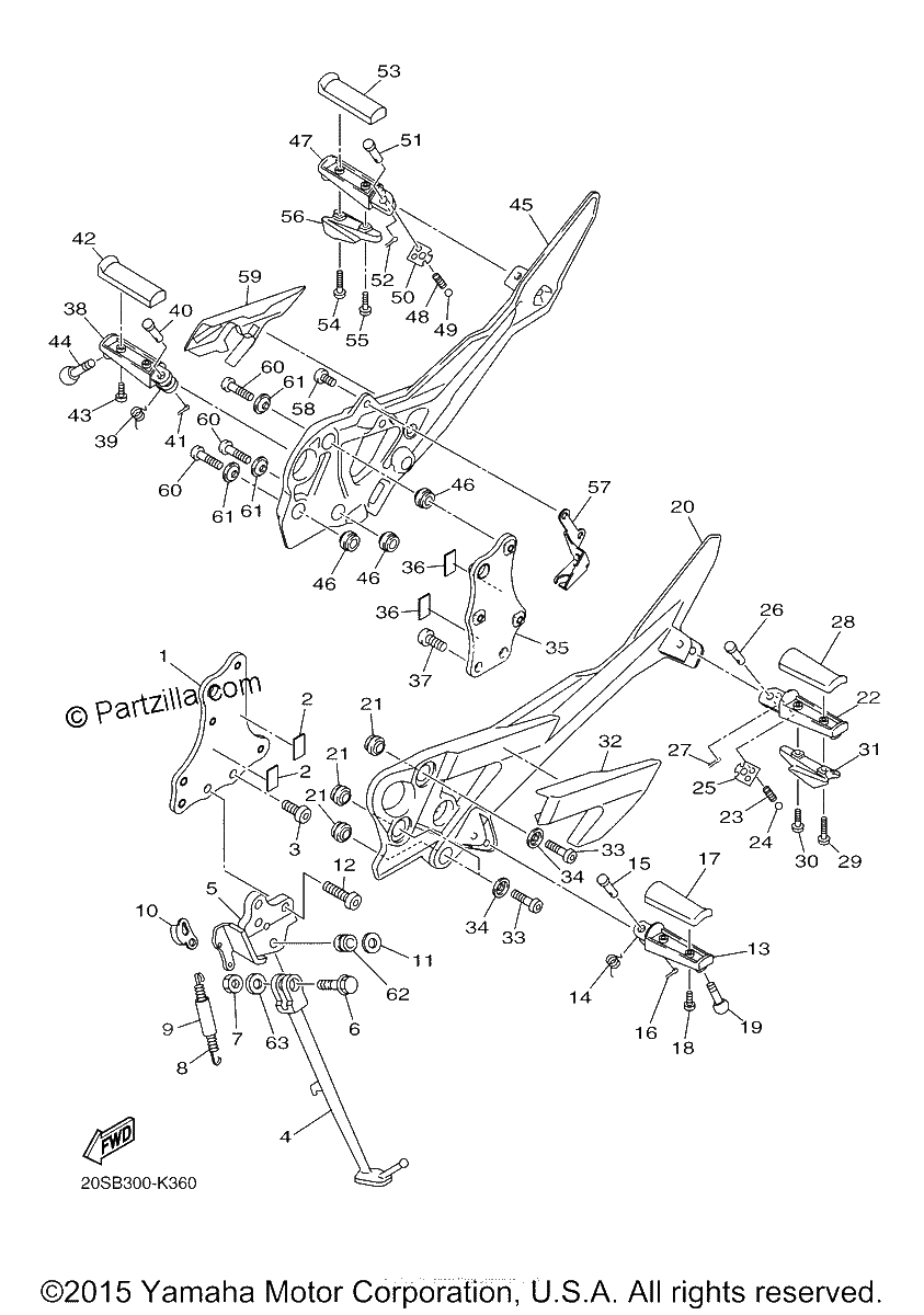 Diagrama de STAND FOOTREST