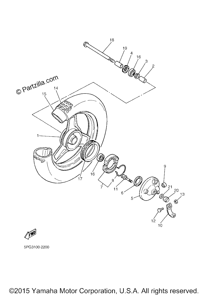 Diagrama de FRONT WHEEL