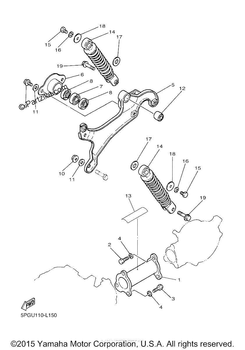 Diagrama de REAR ARM SUSPENSION