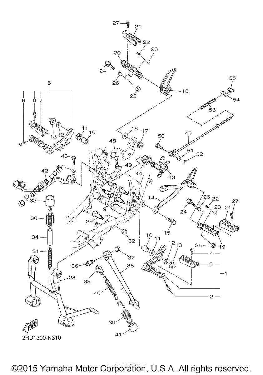 Diagrama de STAND FOOTREST
