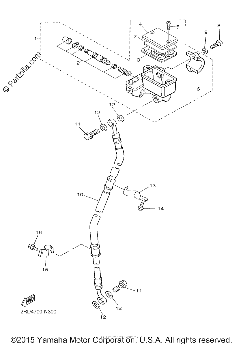 Diagrama de FRONT MASTER CYLINDER