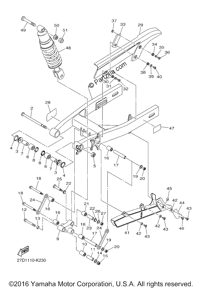 Diagrama de REAR ARM SUSPENSION