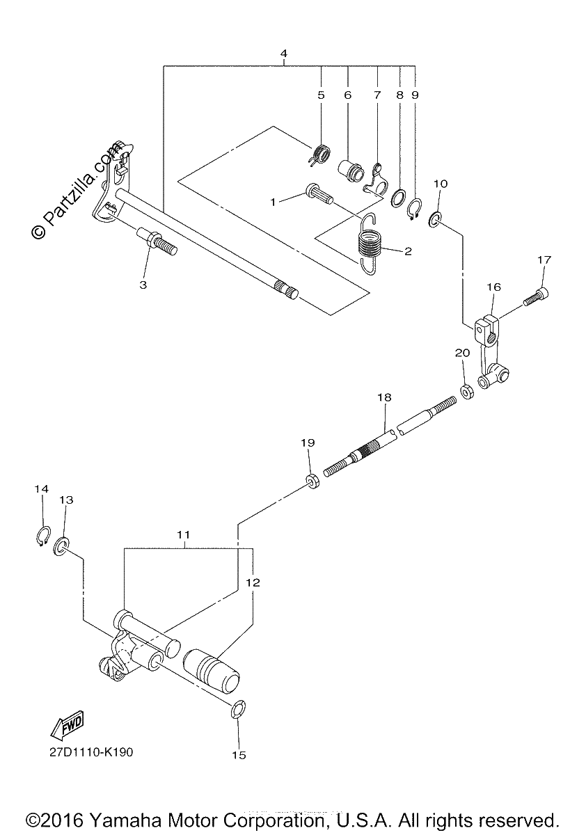 Diagrama de SHIFT SHAFT