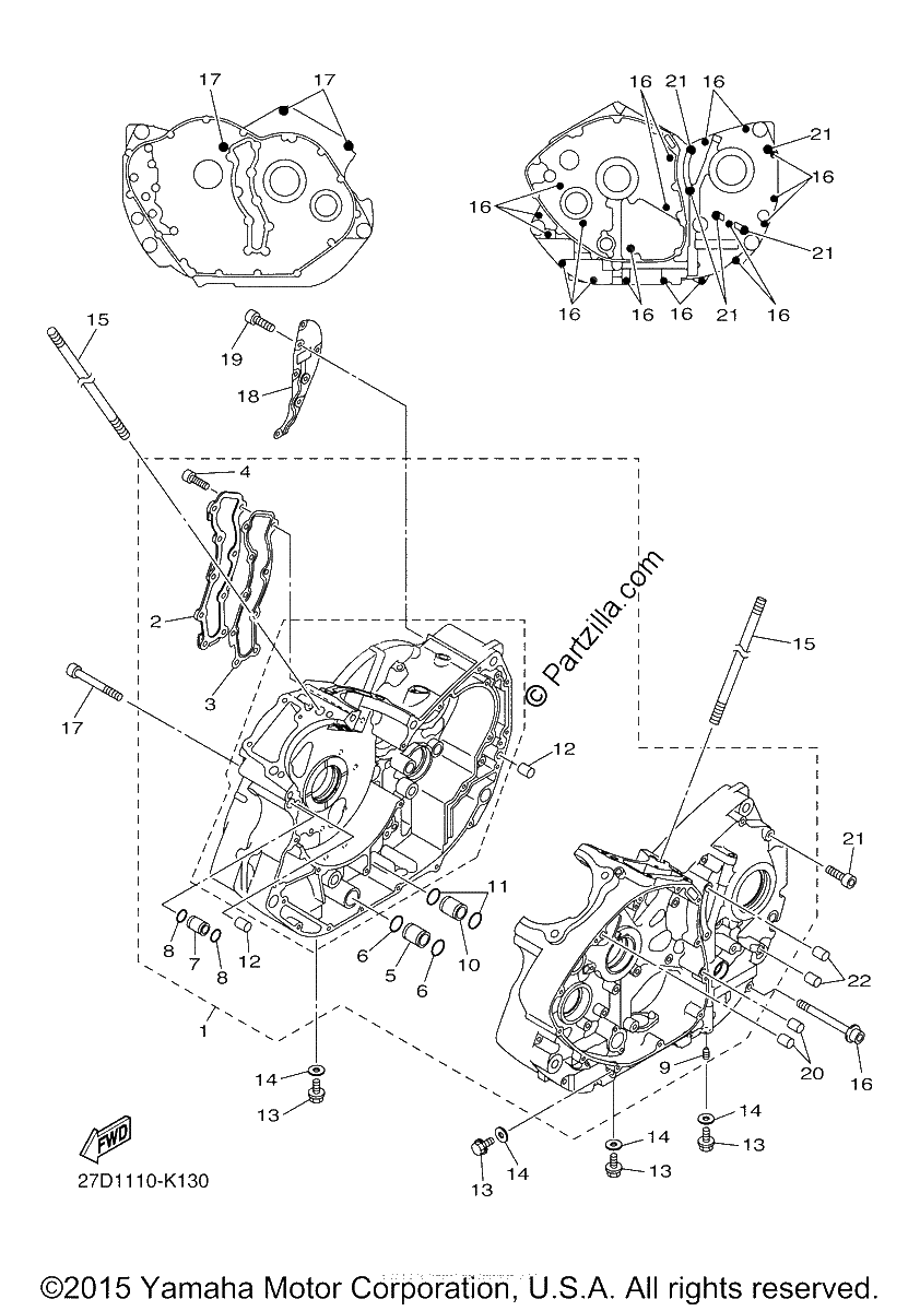 Diagrama de CRANKCASE