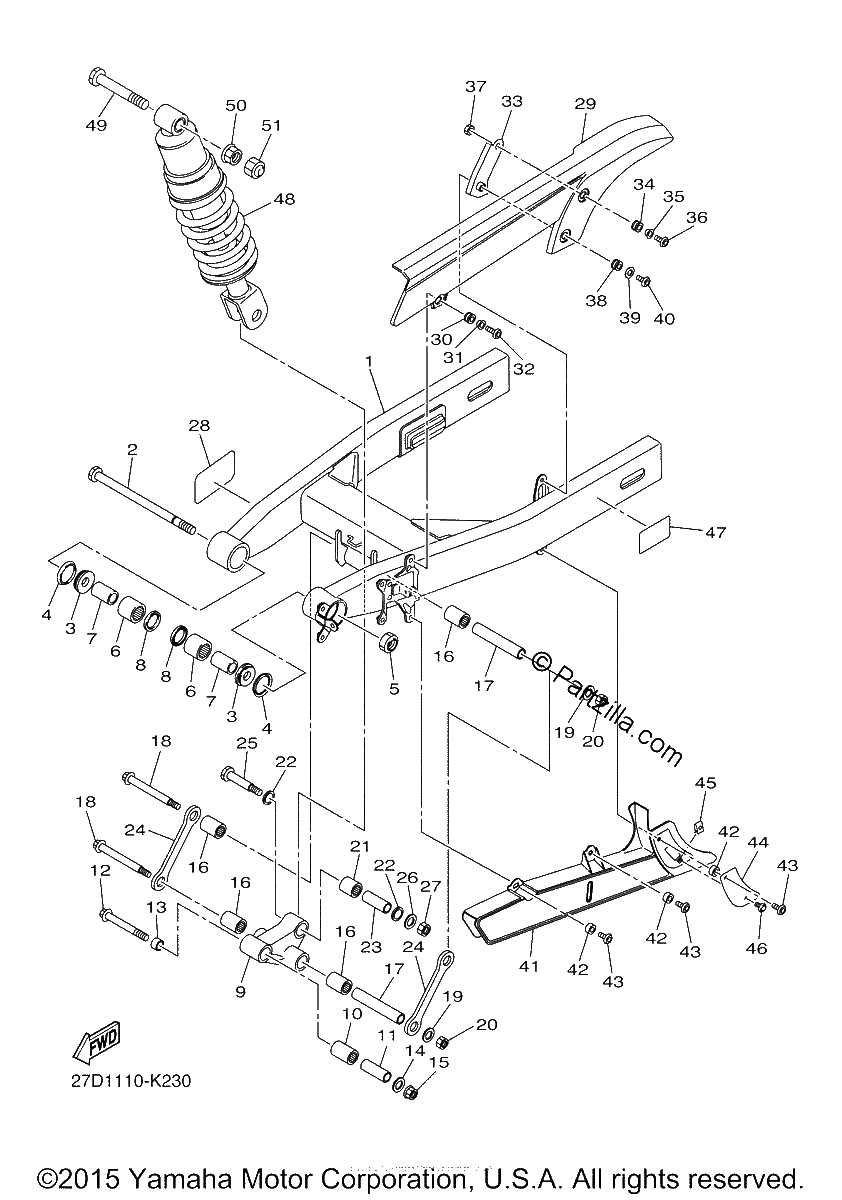 Diagrama de REAR ARM SUSPENSION