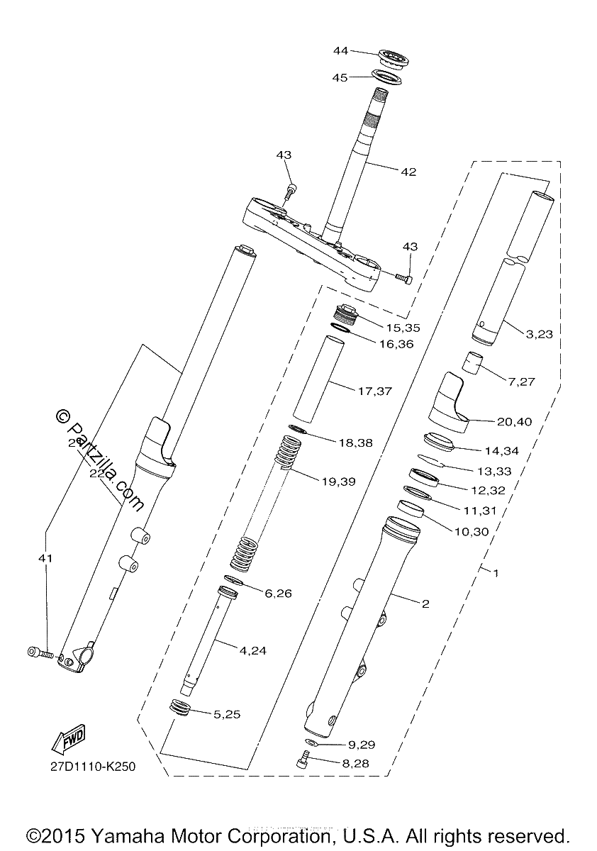 Diagrama de FRONT FORK