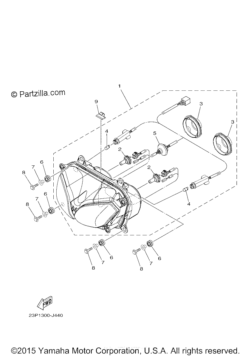 Diagrama de HEADLIGHT