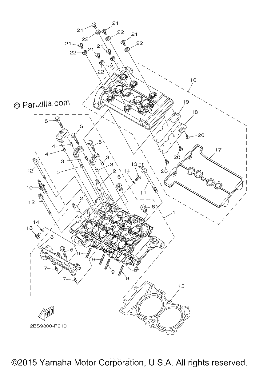Diagrama de CYLINDER HEAD