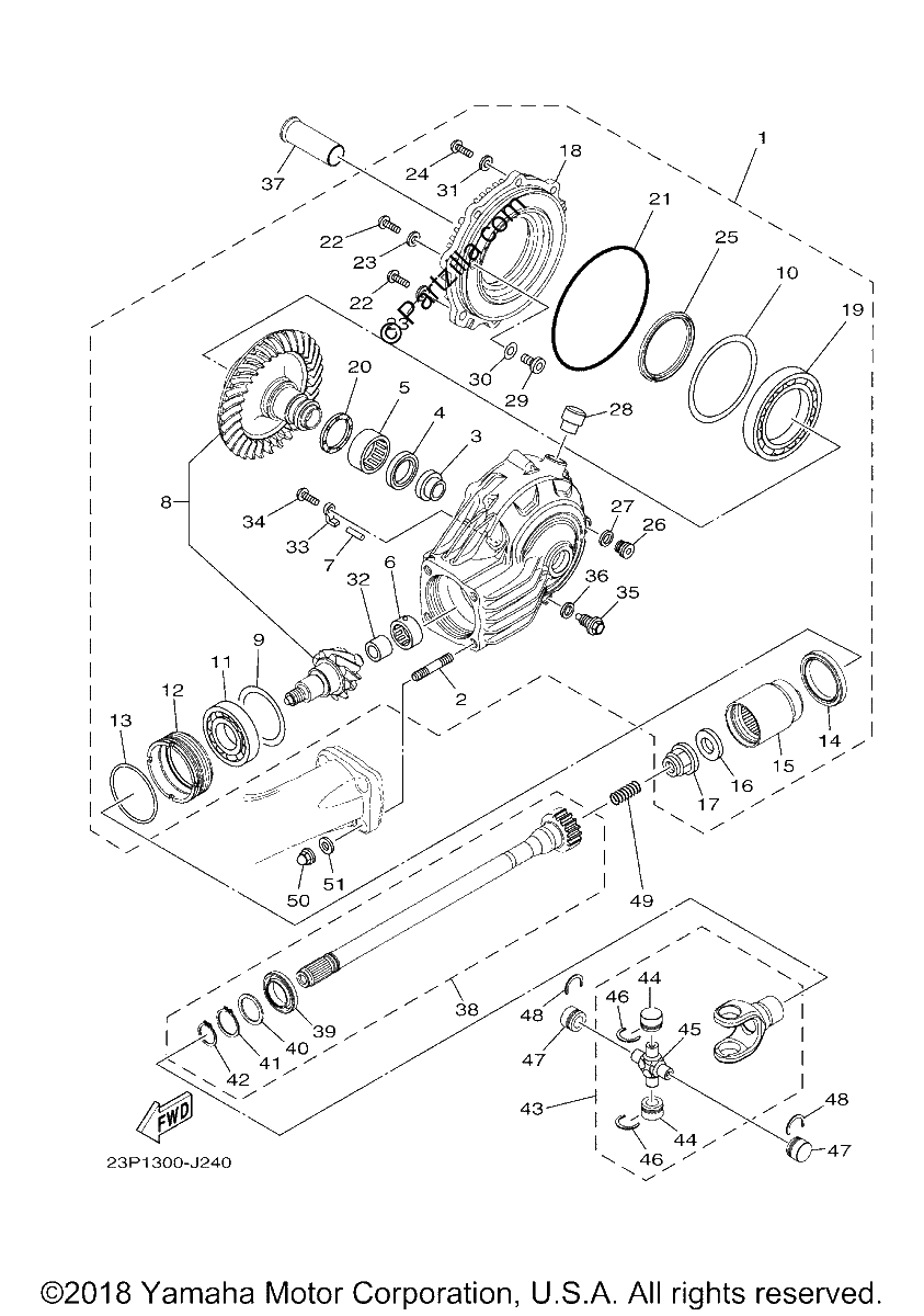 Diagrama de DRIVE SHAFT