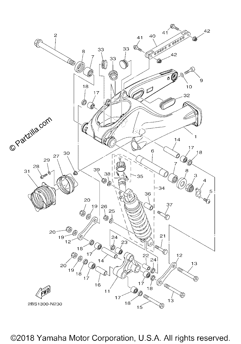 Diagrama de REAR ARM SUSPENSION
