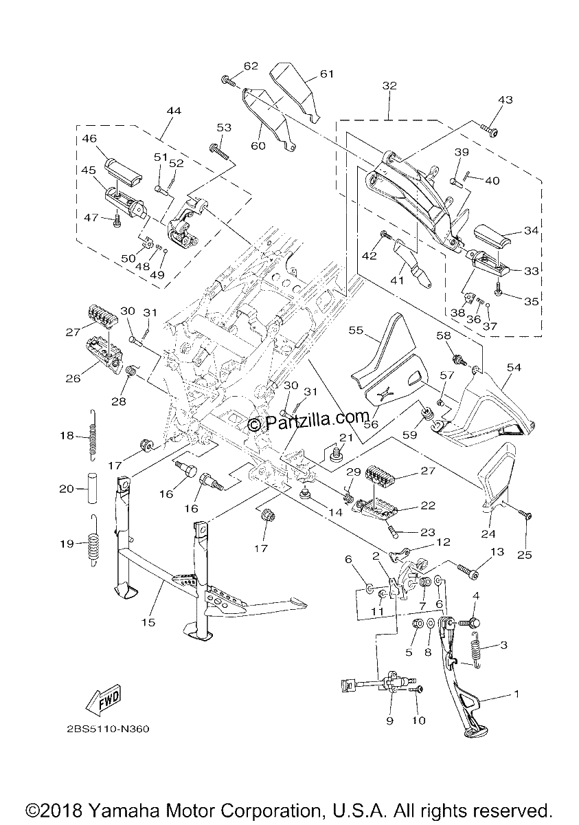 Diagrama de STAND FOOTREST