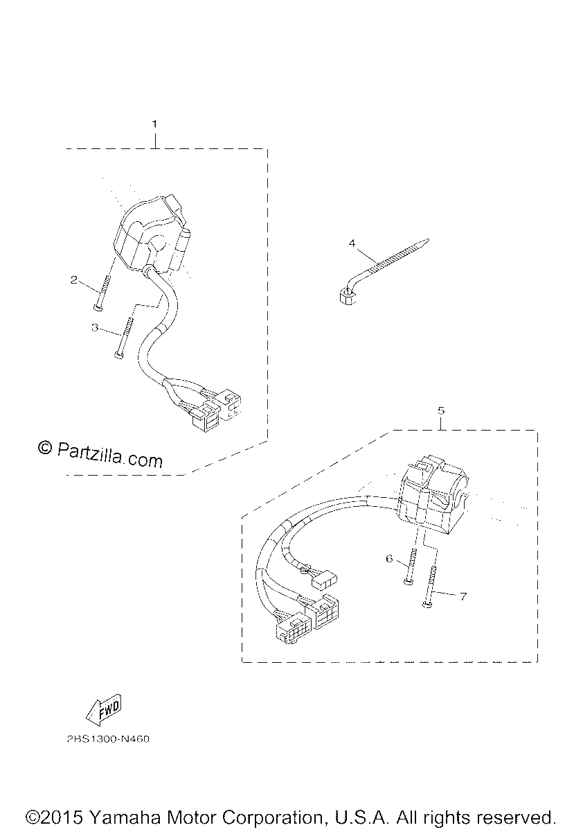 Diagrama de HANDLE SWITCH LEVER