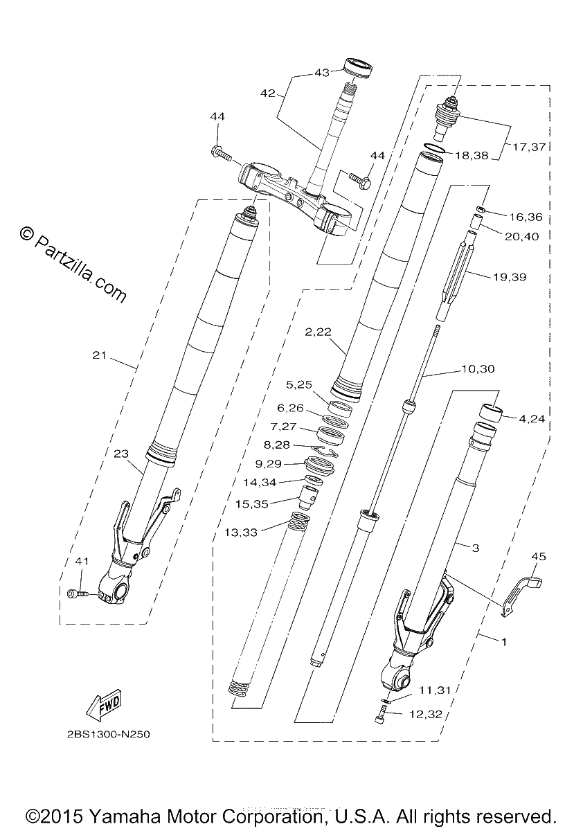Diagrama de FRONT FORK