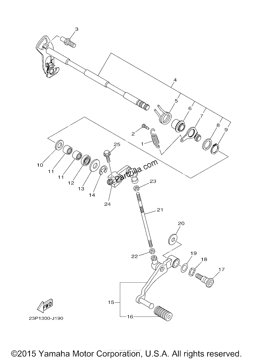 Diagrama de SHIFT SHAFT