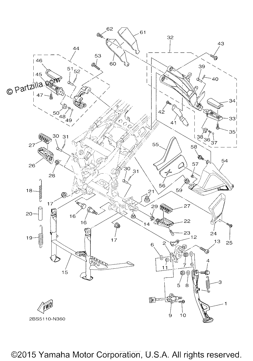 Diagrama de STAND FOOTREST