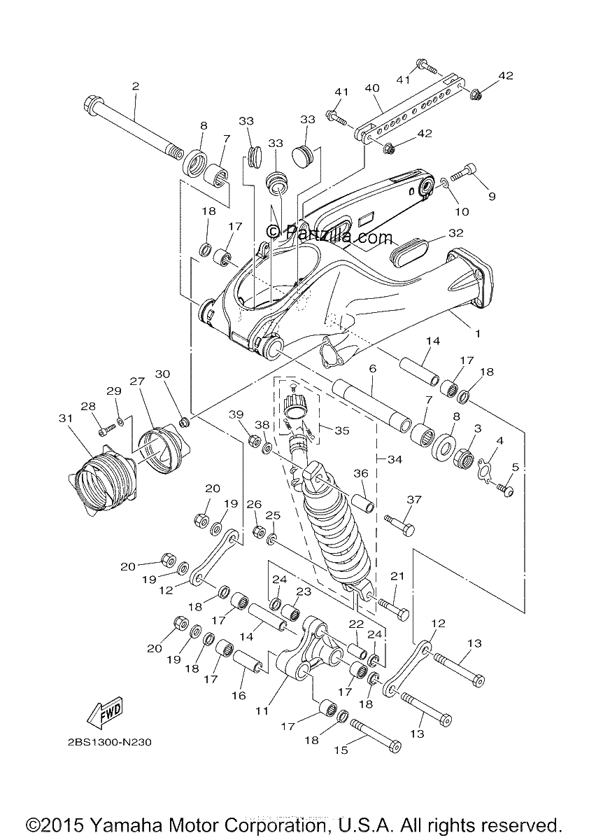 Diagrama de REAR ARM SUSPENSION