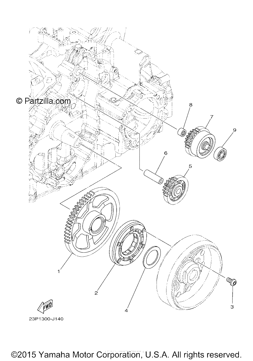 Diagrama de STARTER CLUTCH