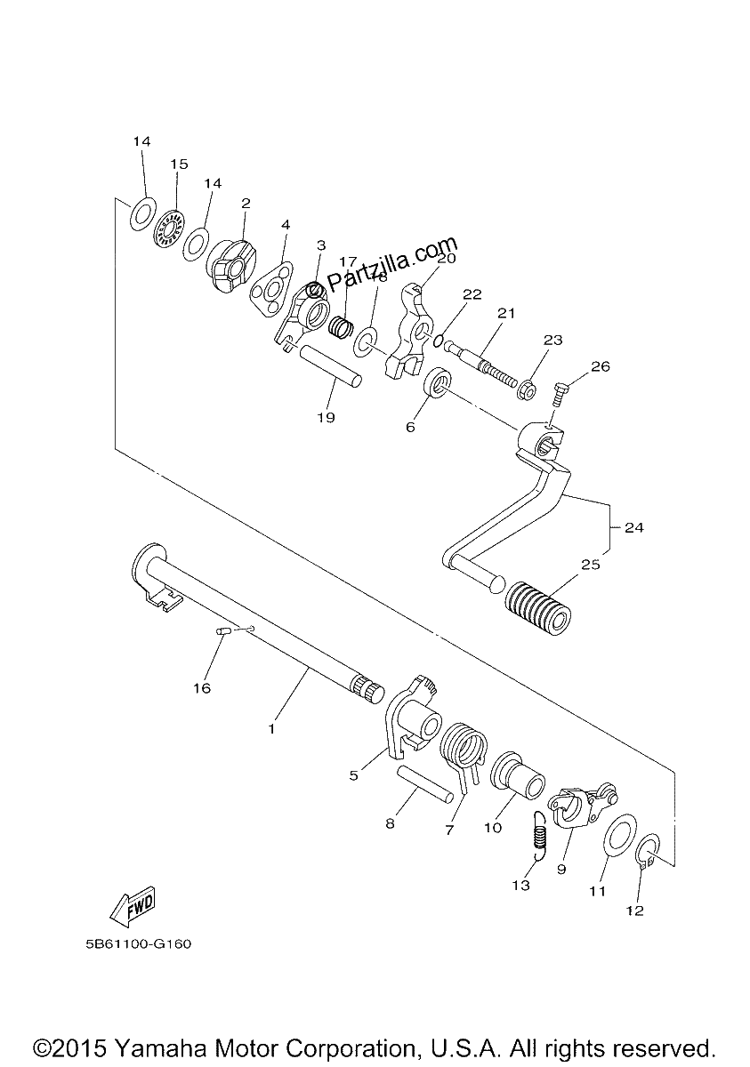 Diagrama de SHIFT SHAFT