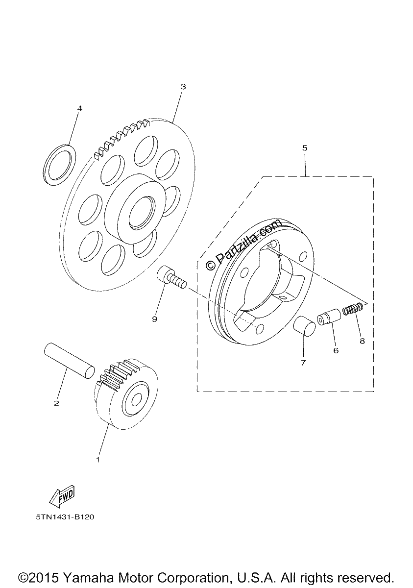Diagrama de STARTER CLUTCH