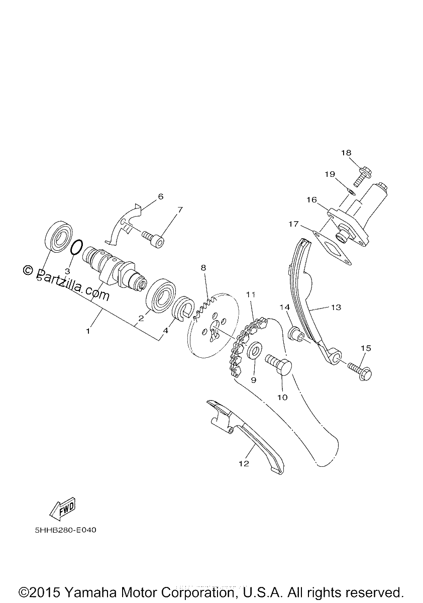 Diagrama de CAMSHAFT CHAIN