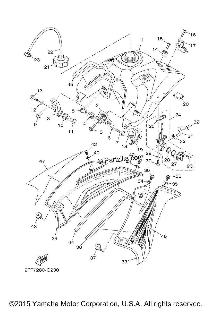 Diagrama de FUEL TANK
