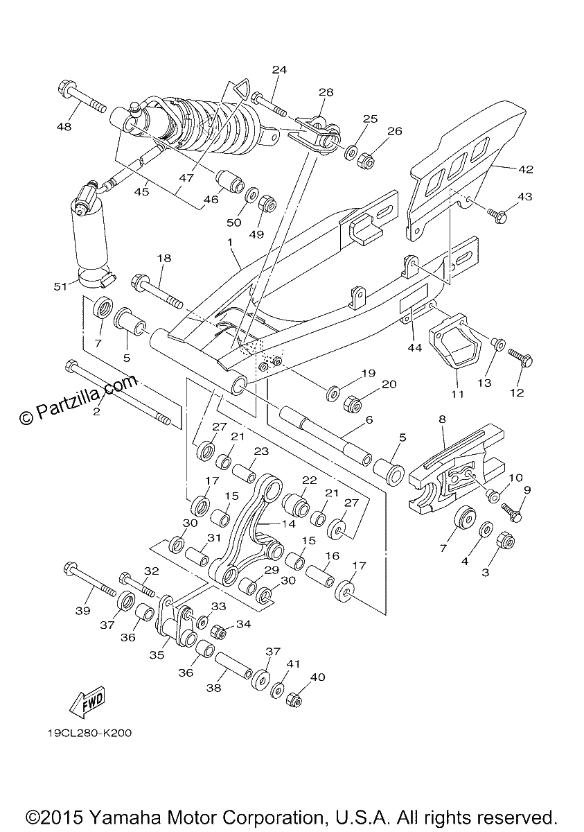 Diagrama de REAR ARM SUSPENSION