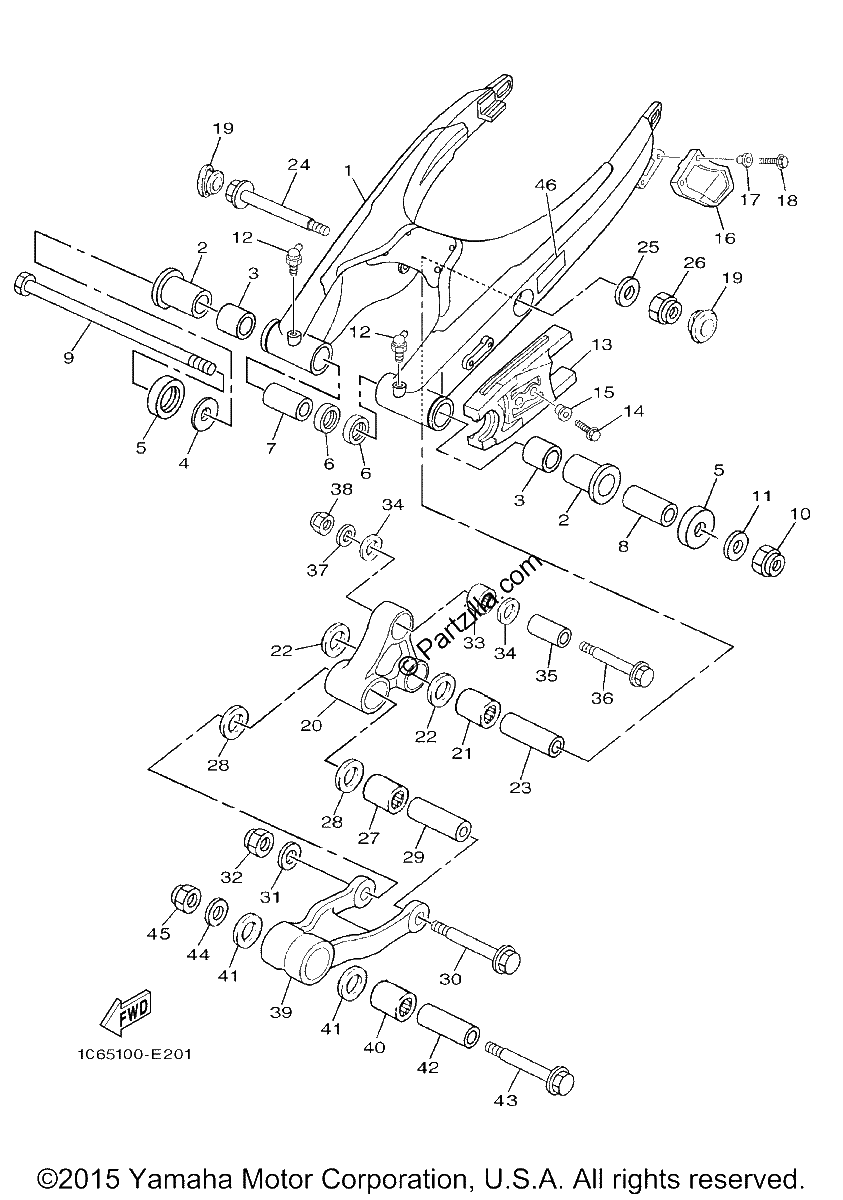 Diagrama de REAR ARM