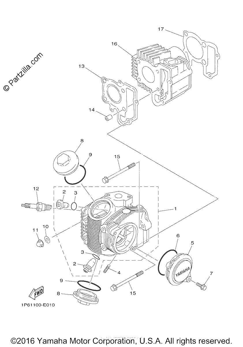 Diagrama de CYLINDER HEAD