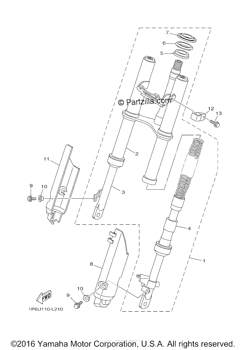 Diagrama de FRONT FORK