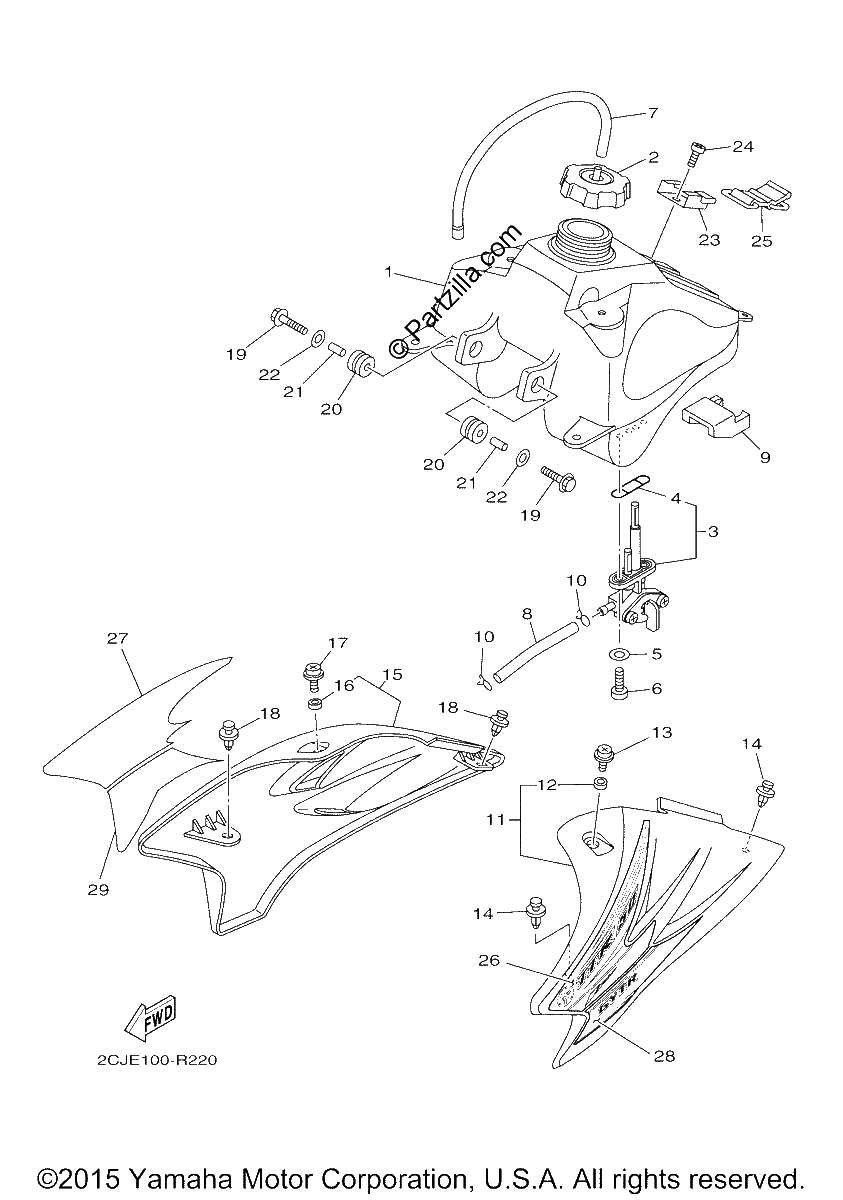 Diagrama de FUEL TANK