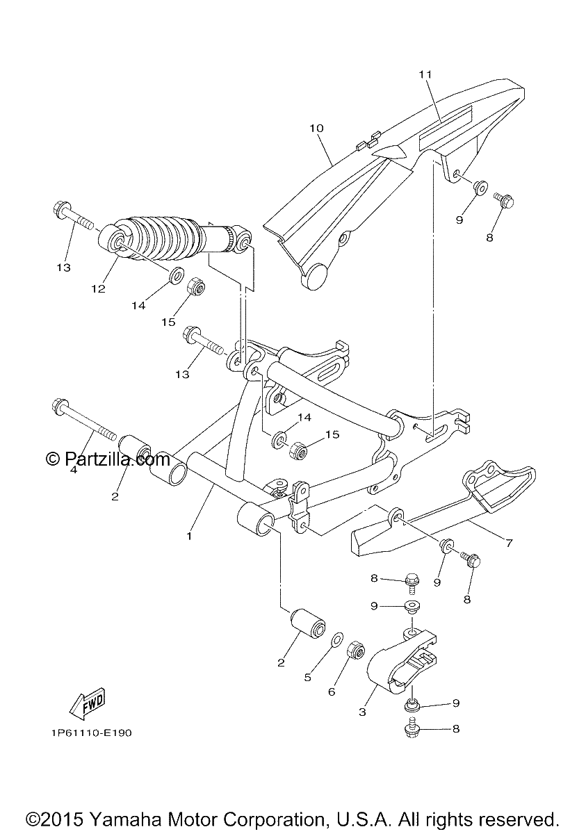 Diagrama de REAR ARM SUSPENSION