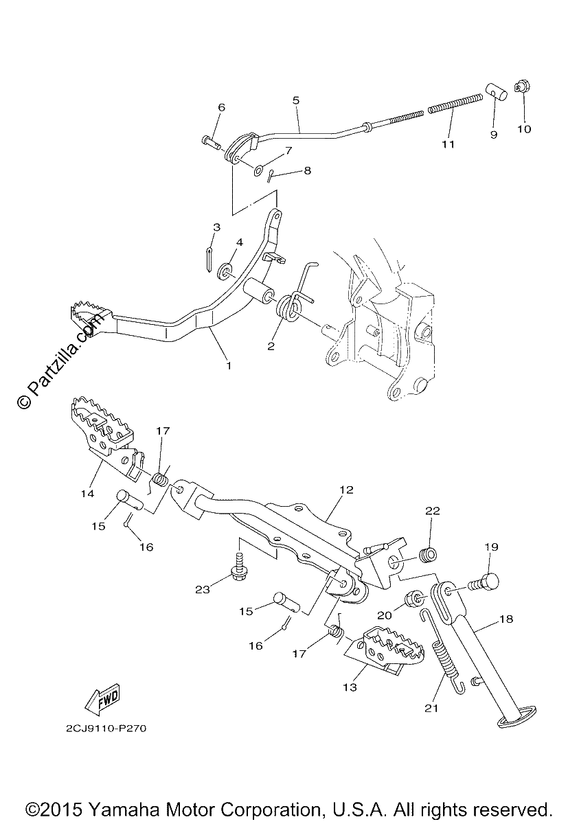 Diagrama de STAND FOOTREST