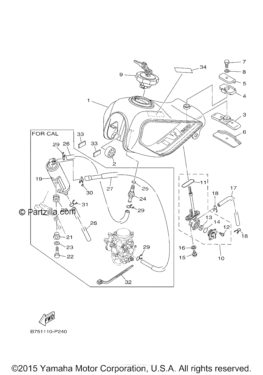 Diagrama de FUEL TANK