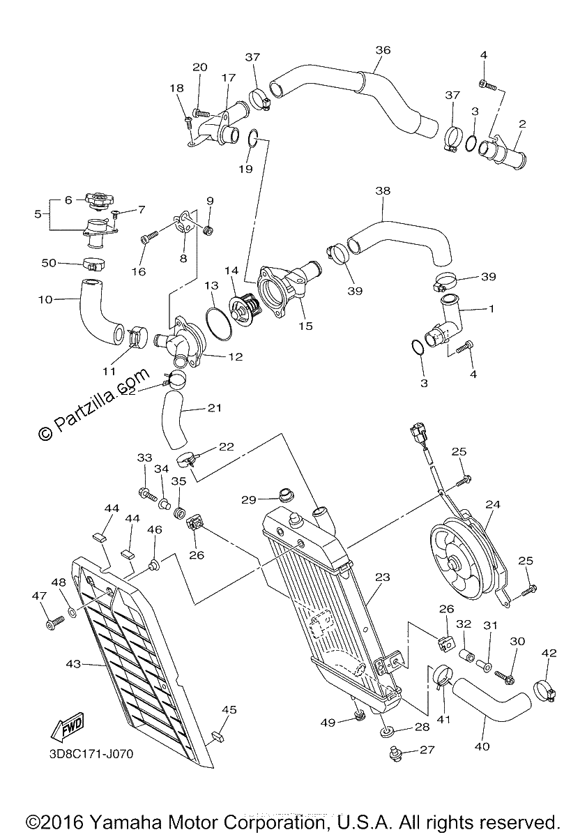 Diagrama de RADIATOR HOSE