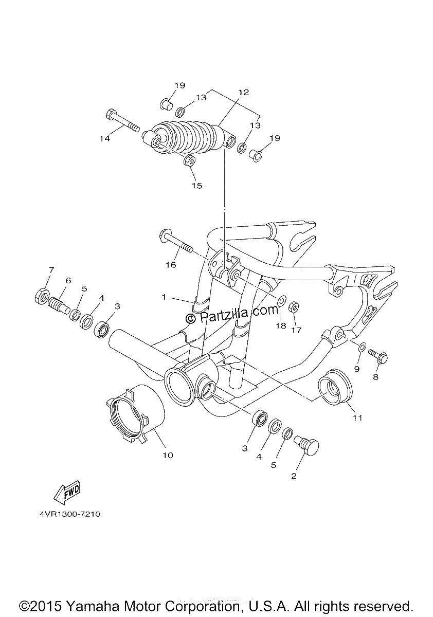 Diagrama de REAR ARM SUSPENSION