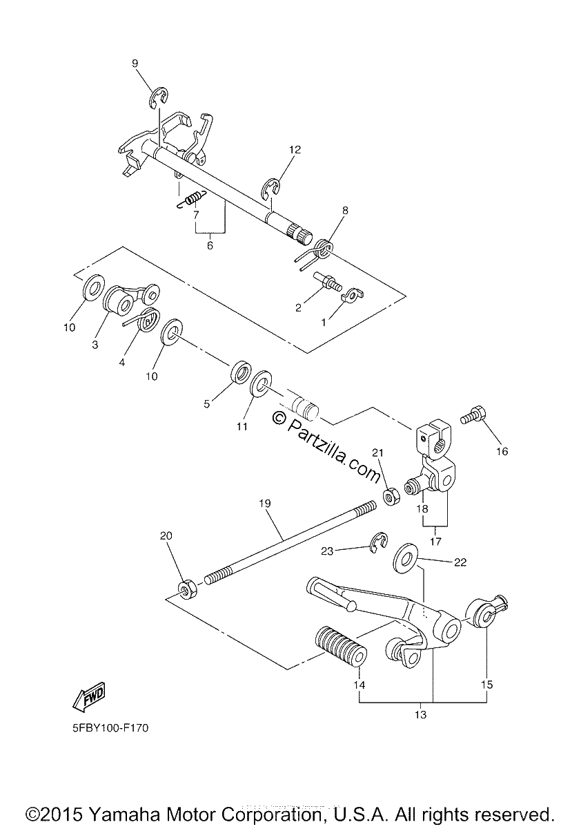 Diagrama de SHIFT SHAFT