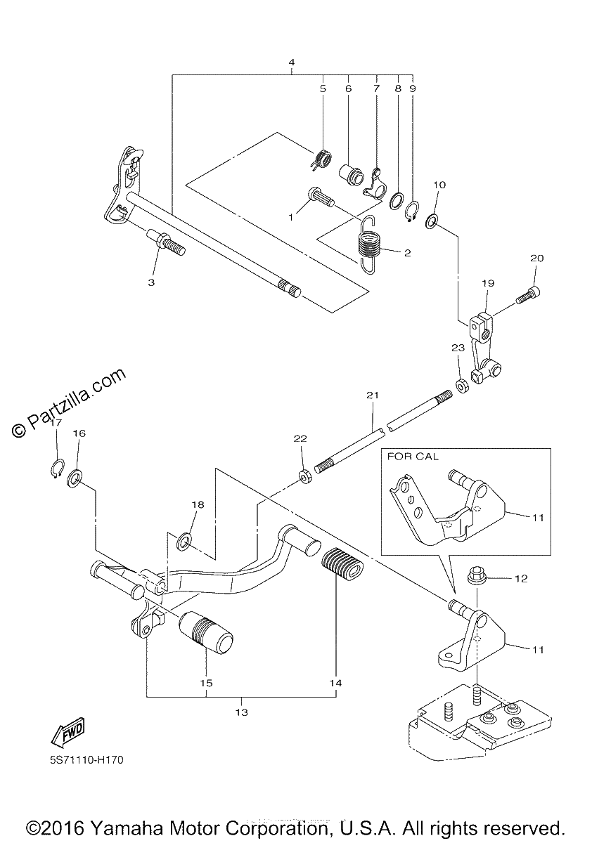 Diagrama de SHIFT SHAFT