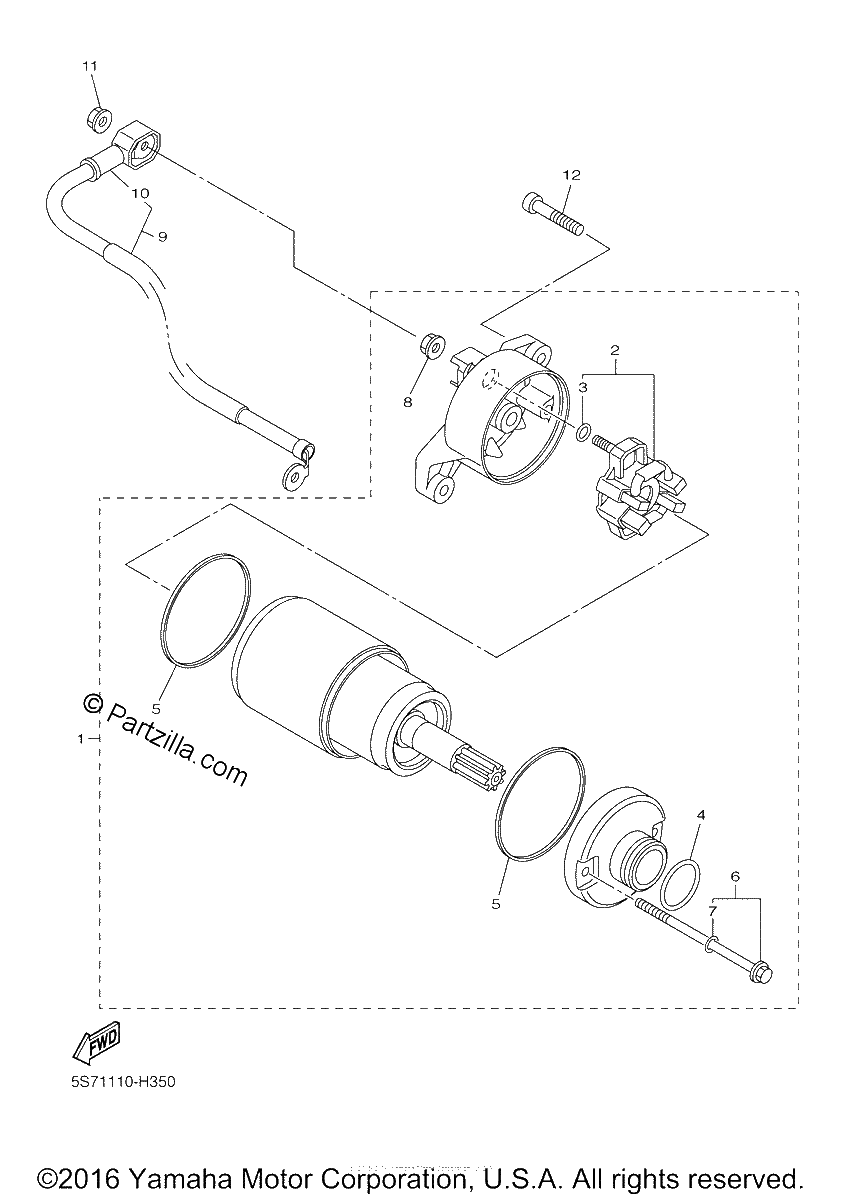 Diagrama de STARTING MOTOR