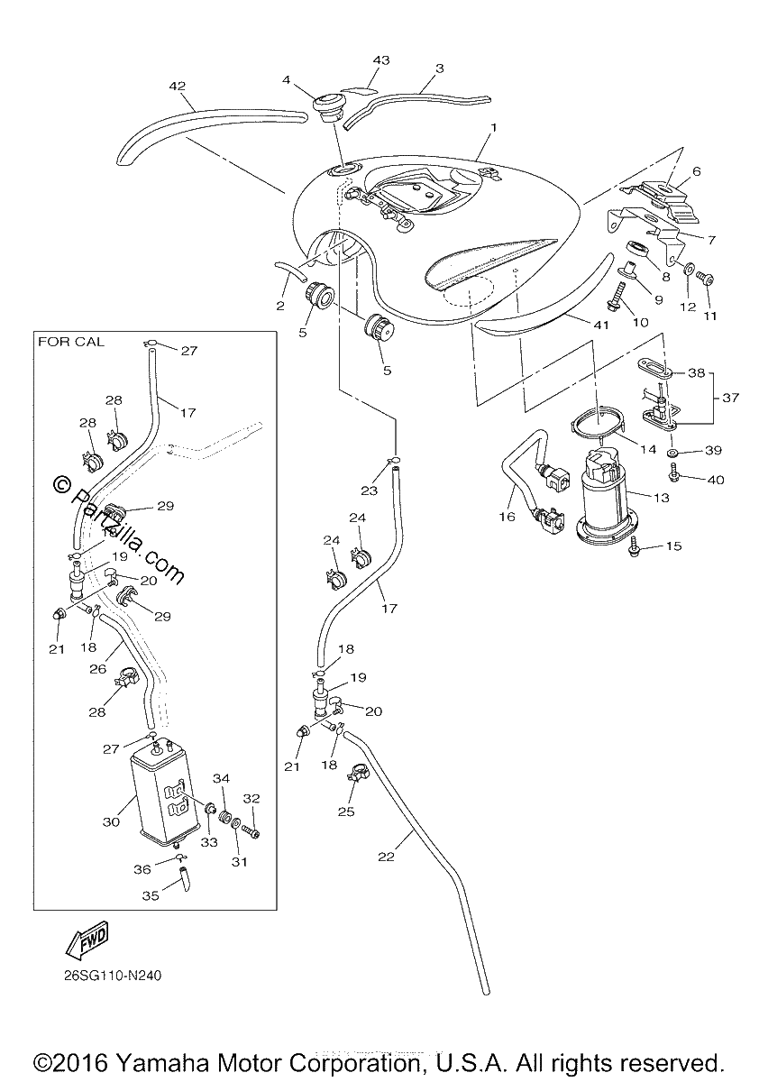 Diagrama de FUEL TANK