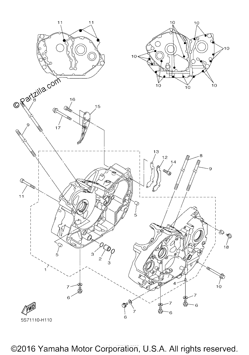 Diagrama de CRANKCASE
