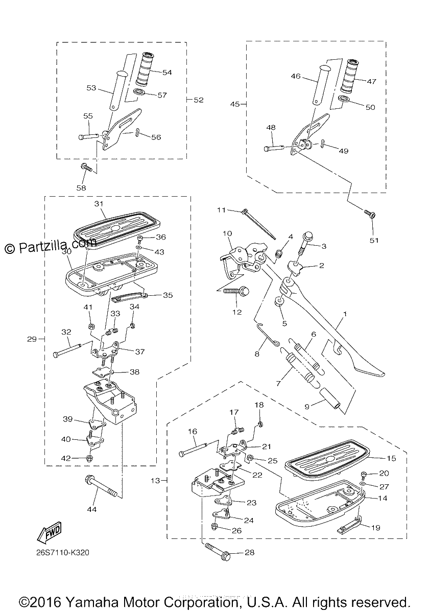 Diagrama de STAND FOOTREST