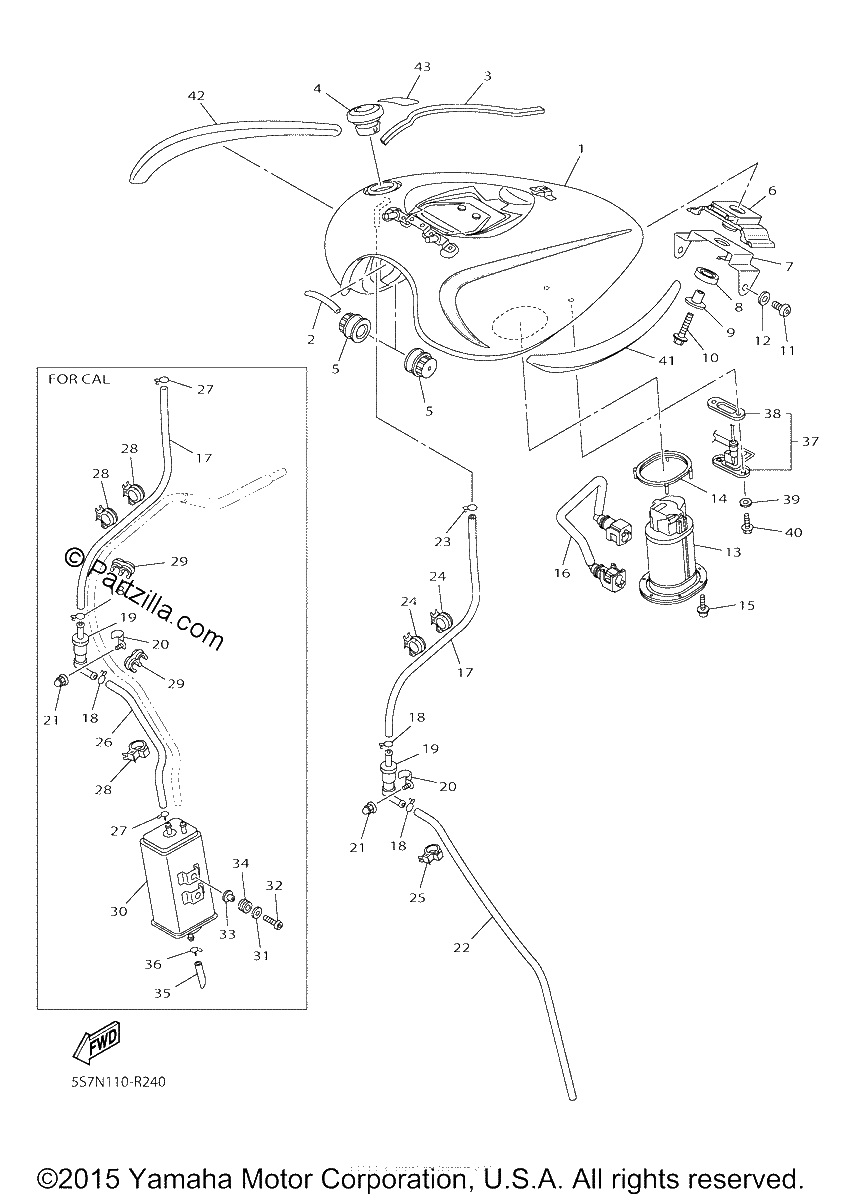 Diagrama de FUEL TANK