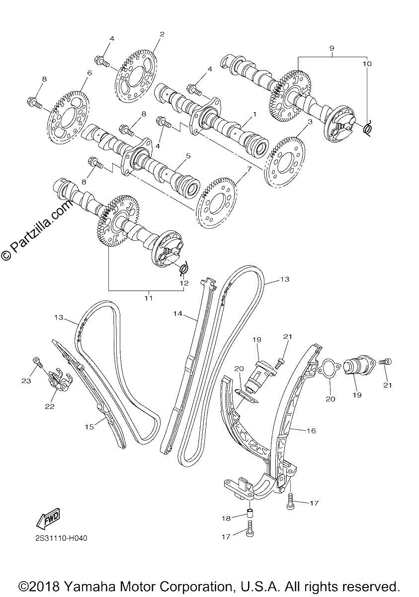 Diagrama de CAMSHAFT CHAIN