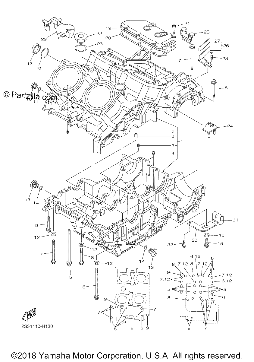 Diagrama de CRANKCASE