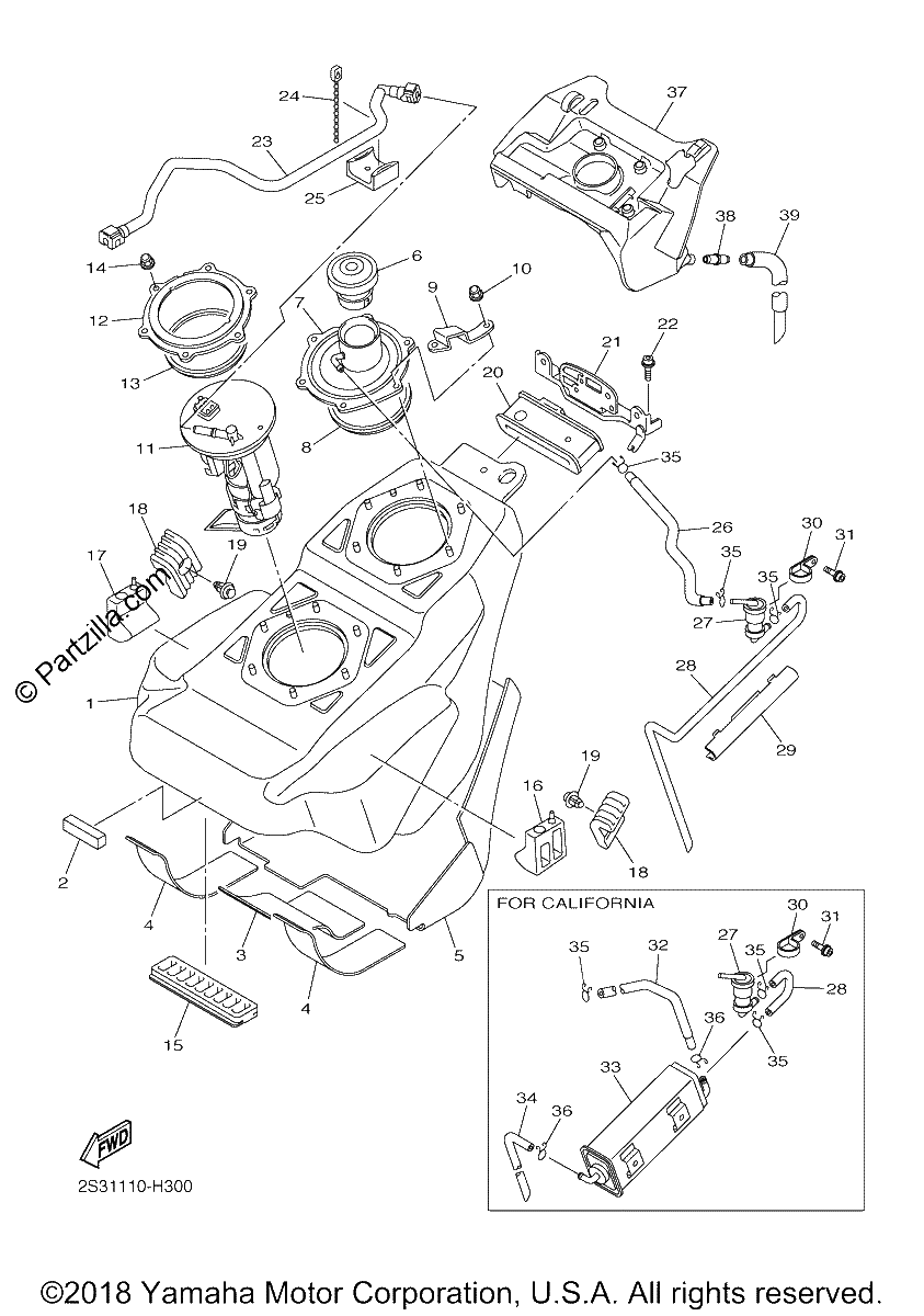 Diagrama de FUEL TANK