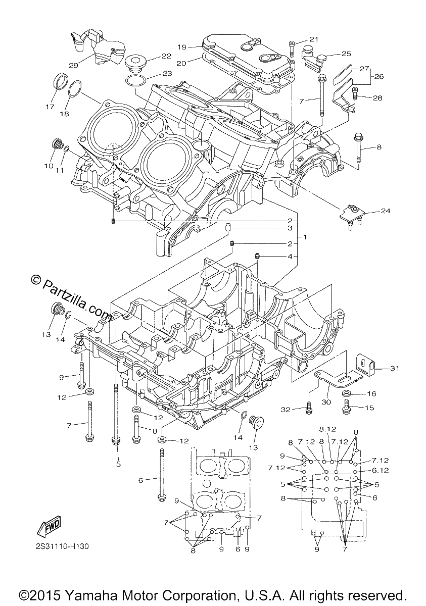 Diagrama de CRANKCASE