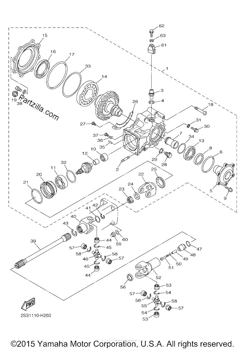 Diagrama de DRIVE SHAFT
