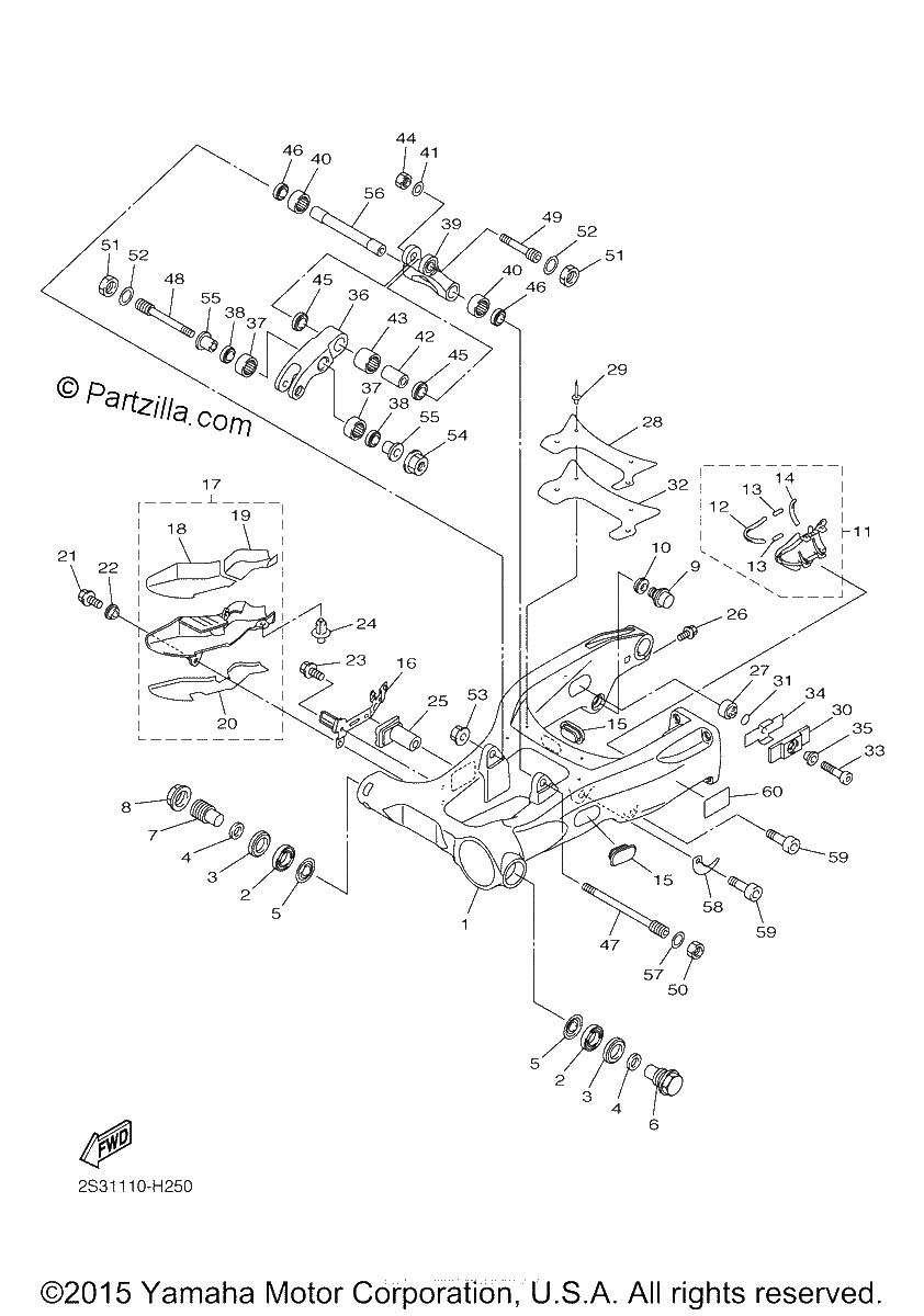 Diagrama de REAR ARM