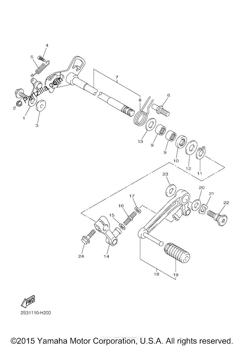 Diagrama de SHIFT SHAFT