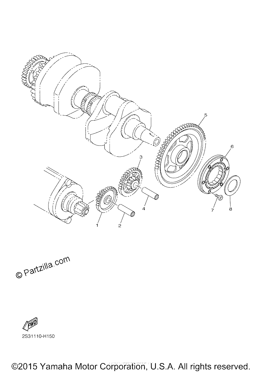 Diagrama de STARTER CLUTCH